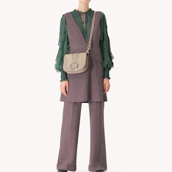 See by Chloe Hana shoulder bag, grained and suede cowhide with adjustable strap - Picture 3 of 11